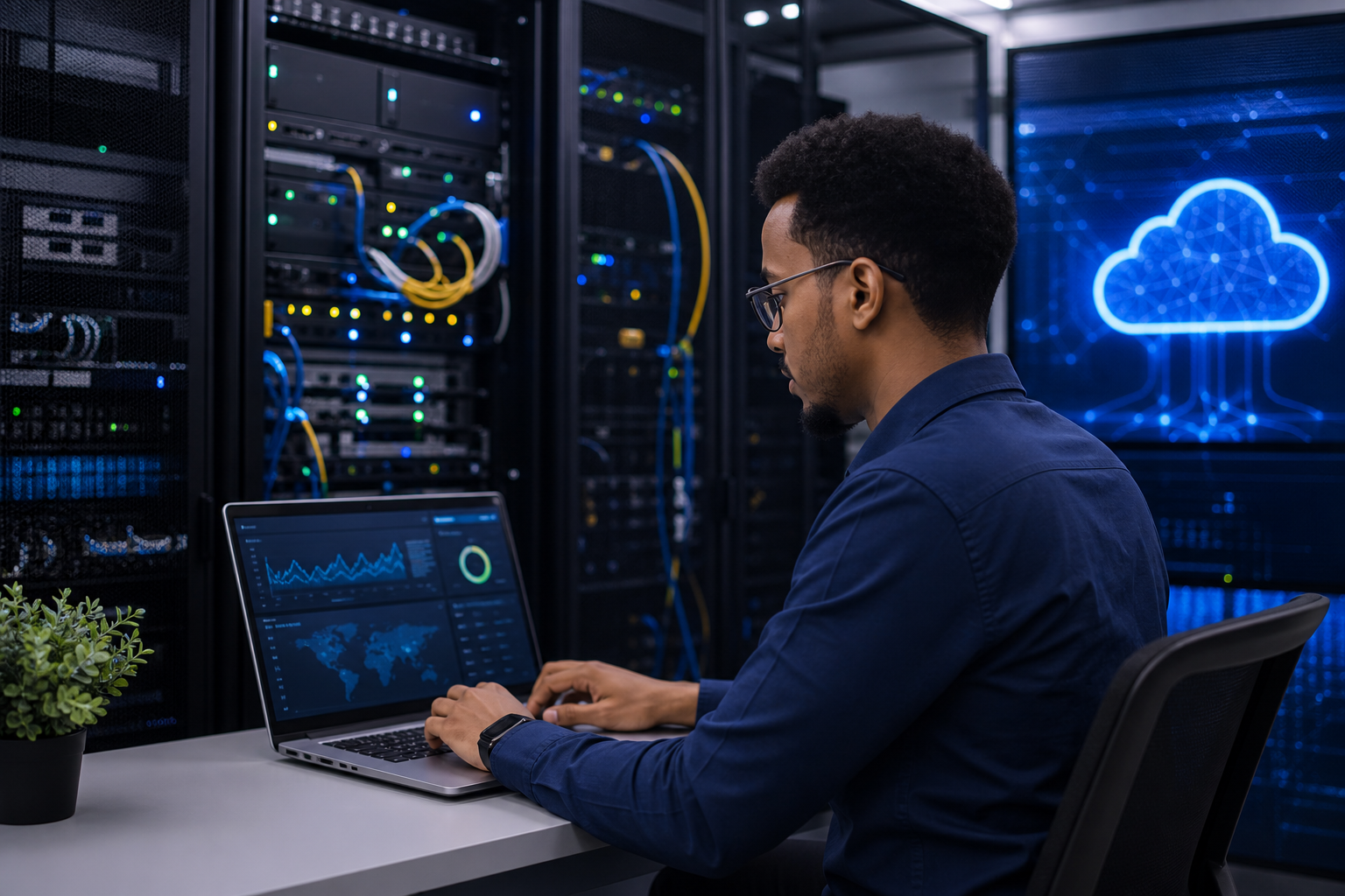 ICT engineer managing secure hosting infrastructure